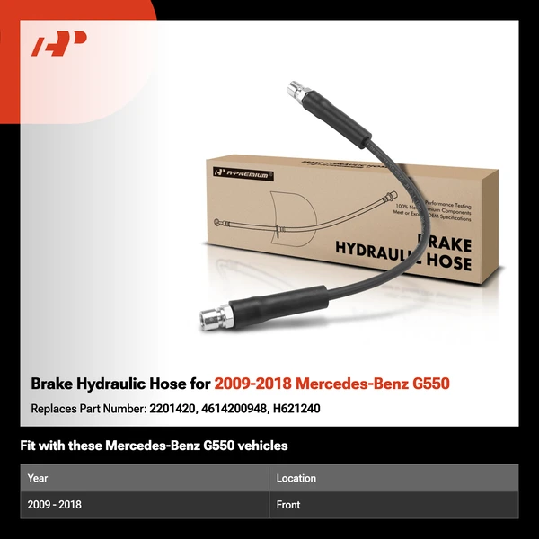 Brake Hydraulic Hose for 2009-2018 Mercedes-Benz G550