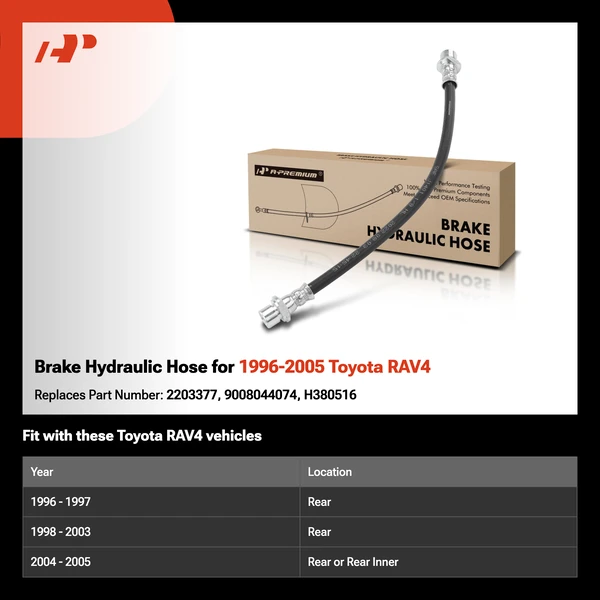Brake Hydraulic Hose for 1996-2005 Toyota RAV4