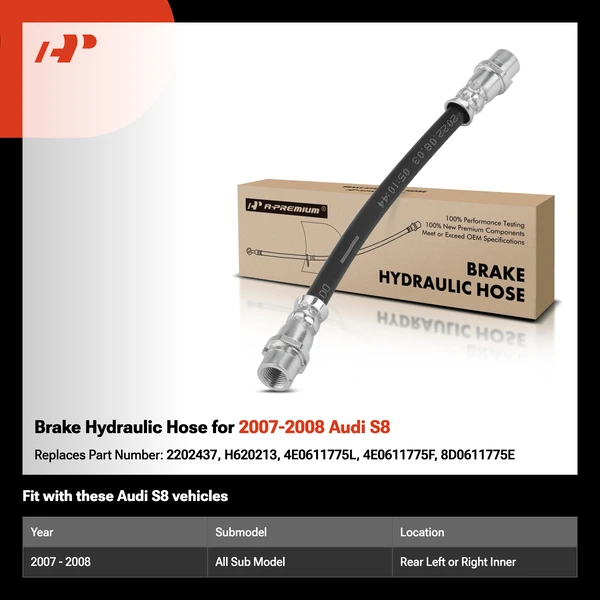 Brake Hydraulic Hose for 2007-2008 Audi S8