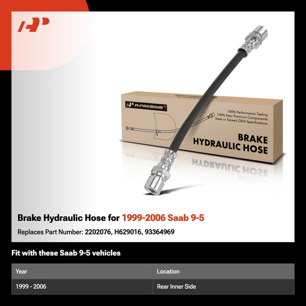 Brake Hydraulic Hose for 1999-2006 Saab 9-5