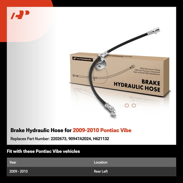Brake Hydraulic Hose for 2009-2010 Pontiac Vibe