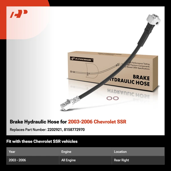 Brake Hydraulic Hose for 2003-2006 Chevrolet SSR