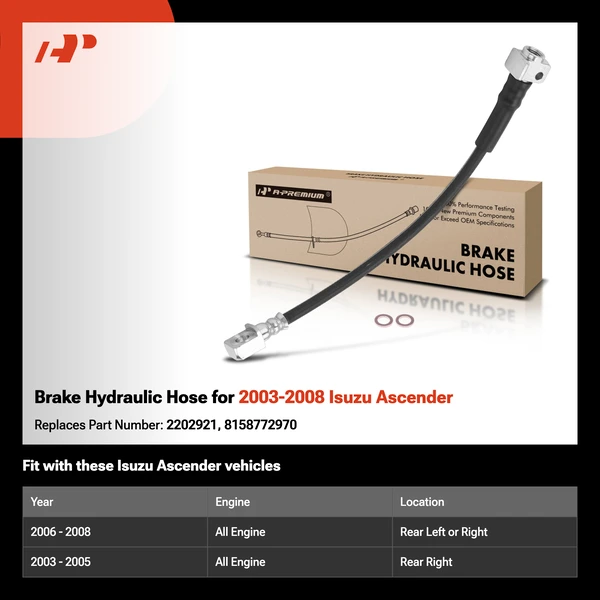 Brake Hydraulic Hose for 2003-2008 Isuzu Ascender