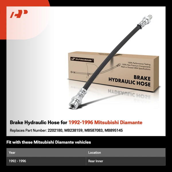 Brake Hydraulic Hose for 1992-1996 Mitsubishi Diamante