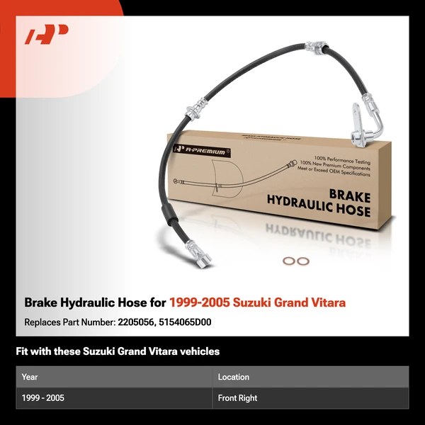 Brake Hydraulic Hose for 1999-2005 Suzuki Grand Vitara