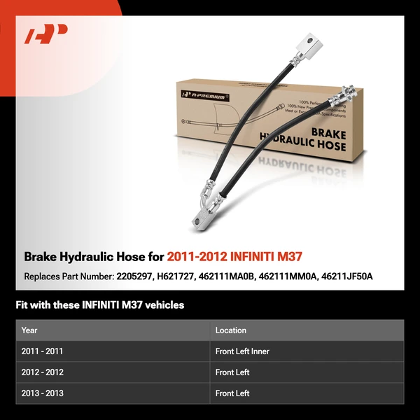 Brake Hydraulic Hose for 2011-2012 INFINITI M37