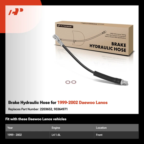 Brake Hydraulic Hose for 1999-2002 Daewoo Lanos