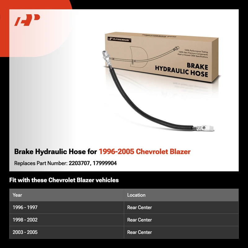 Brake Hydraulic Hose for 1996-2005 Chevrolet Blazer