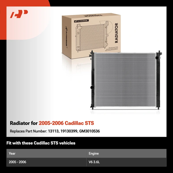 Radiator for 2005-2006 Cadillac STS