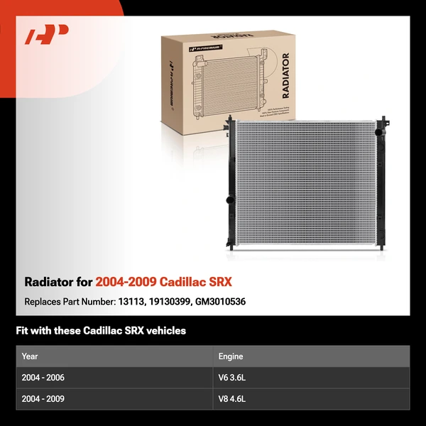 Radiator for 2004-2009 Cadillac SRX