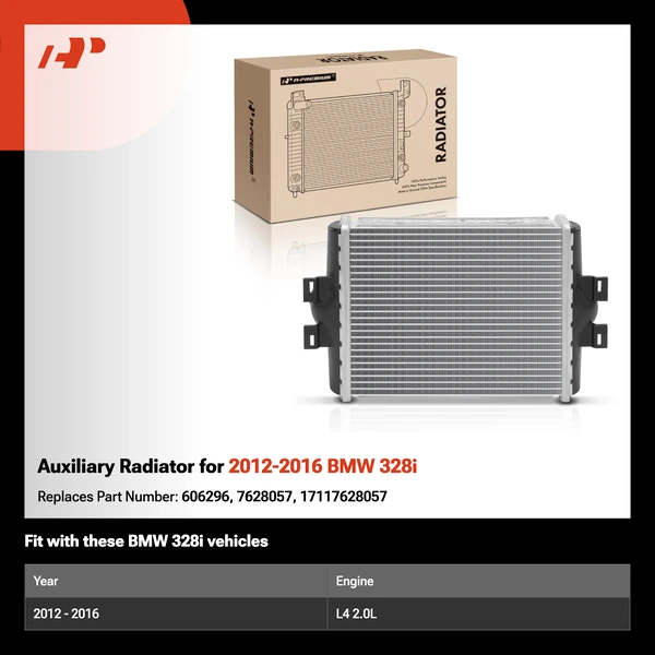 Auxiliary Radiator for 2012-2016 BMW 328i