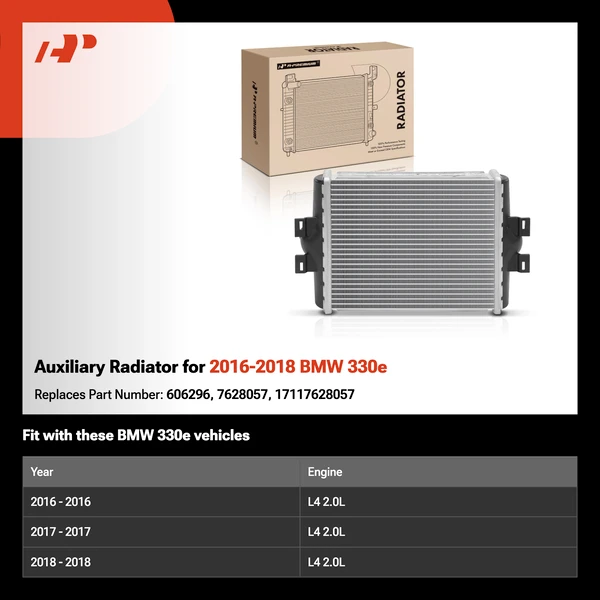 Auxiliary Radiator for 2016-2018 BMW 330e