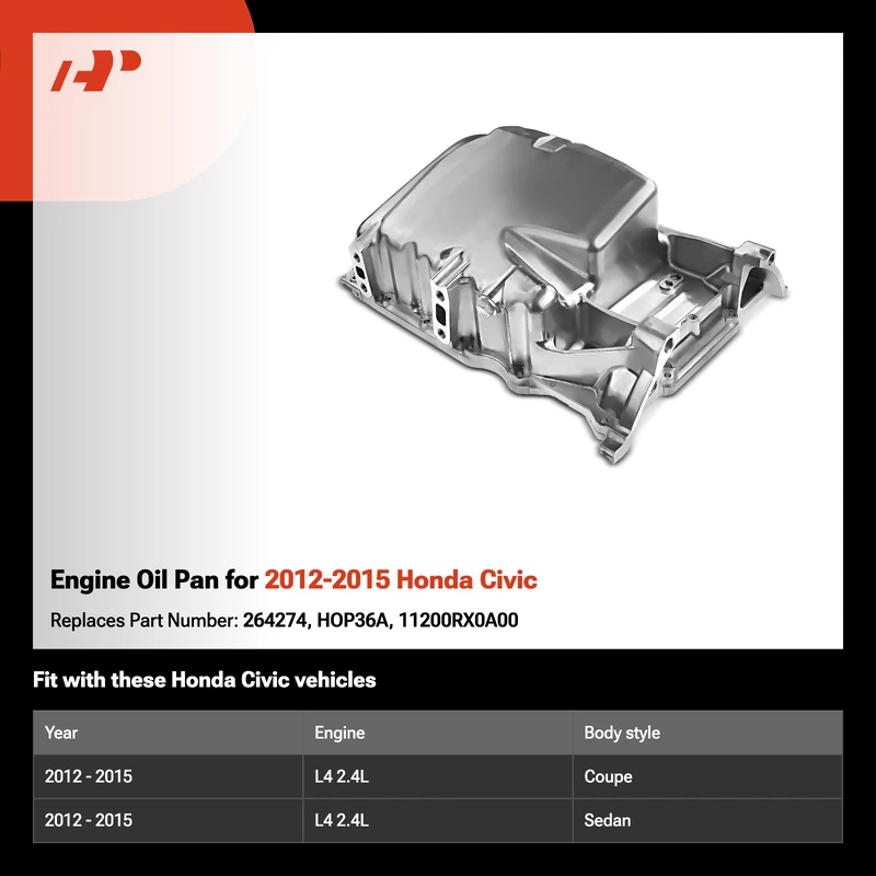 Engine Oil Pan for 2012-2015 Honda Civic