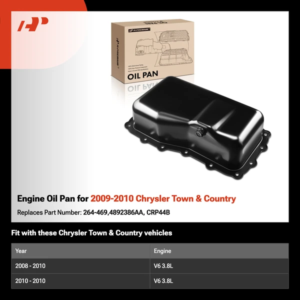 Engine Oil Pan for 2009-2010 Chrysler Town & Country