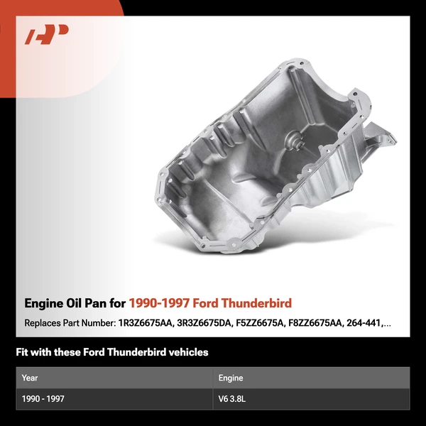 Engine Oil Pan for 1990-1997 Ford Thunderbird