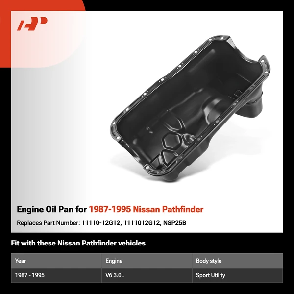 Engine Oil Pan for 1987-1995 Nissan Pathfinder