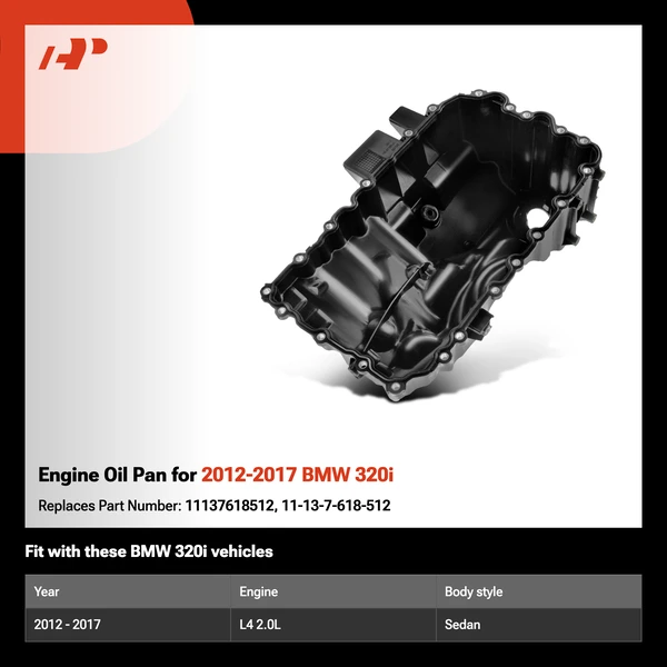 Engine Oil Pan for 2012-2017 BMW 320i