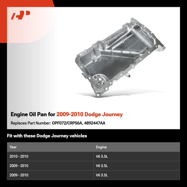 Engine Oil Pan for 2009-2010 Dodge Journey