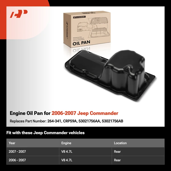 Engine Oil Pan for 2006-2007 Jeep Commander