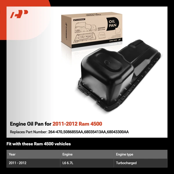 Engine Oil Pan for 2011-2012 Ram 4500