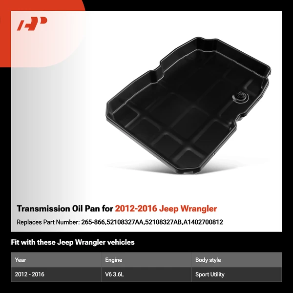 Transmission Oil Pan for 2012-2016 Jeep Wrangler