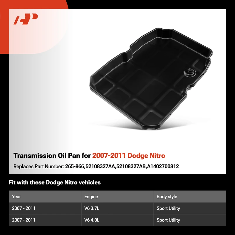Transmission Oil Pan for 2007-2011 Dodge Nitro