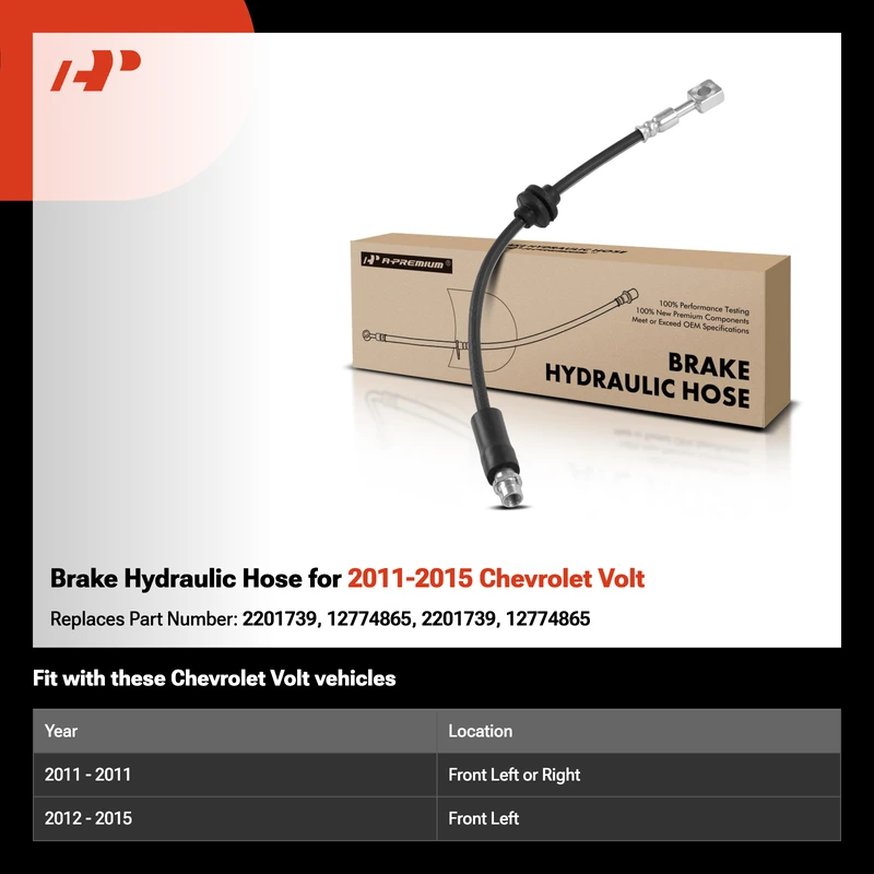Brake Hydraulic Hose for 2011-2015 Chevrolet Volt