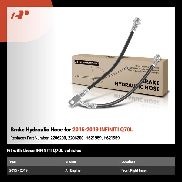 Brake Hydraulic Hose for 2015-2019 INFINITI Q70L