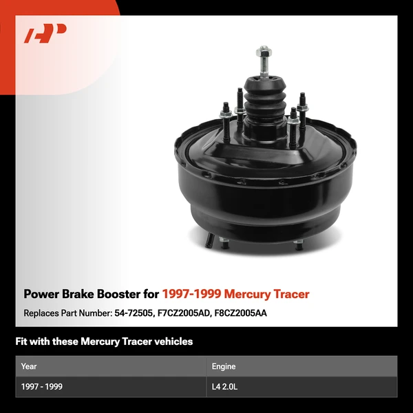 Power Brake Booster for 1997-1999 Mercury Tracer