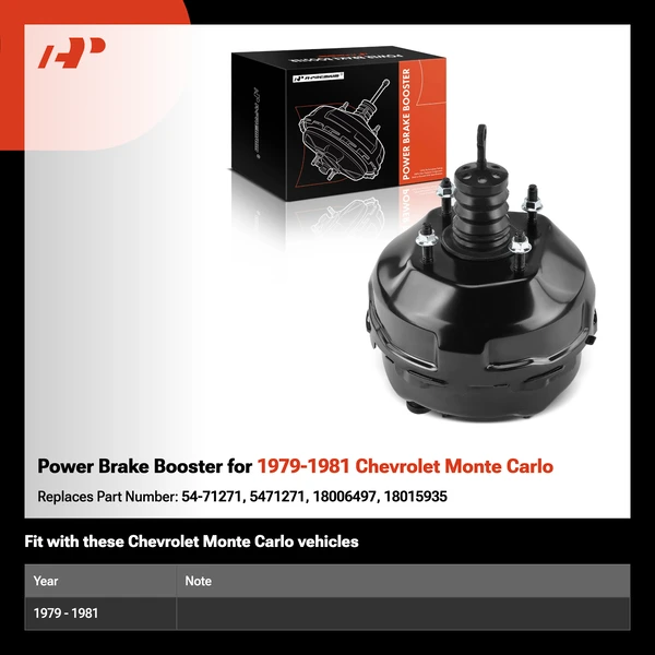 Power Brake Booster for 1979-1981 Chevrolet Monte Carlo