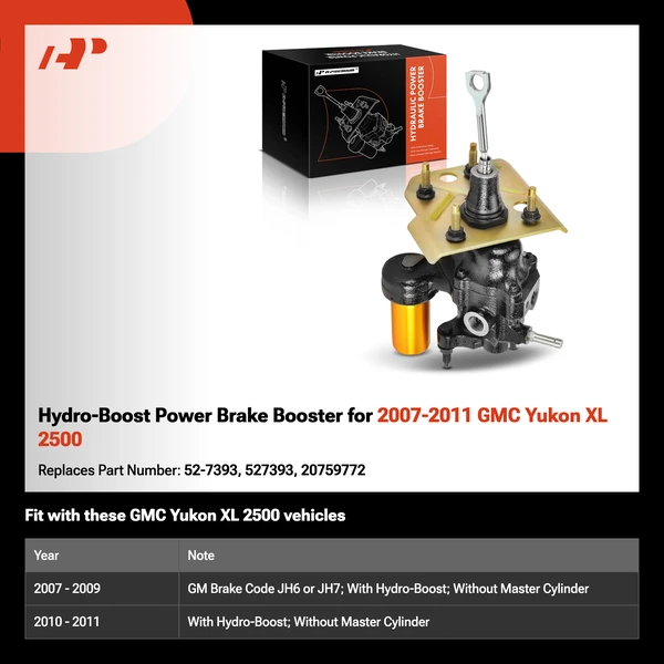 Hydro-Boost Power Brake Booster for 2007-2011 GMC Yukon XL 2500