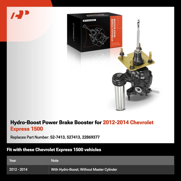 Hydro-Boost Power Brake Booster for 2012-2014 Chevrolet Express 1500