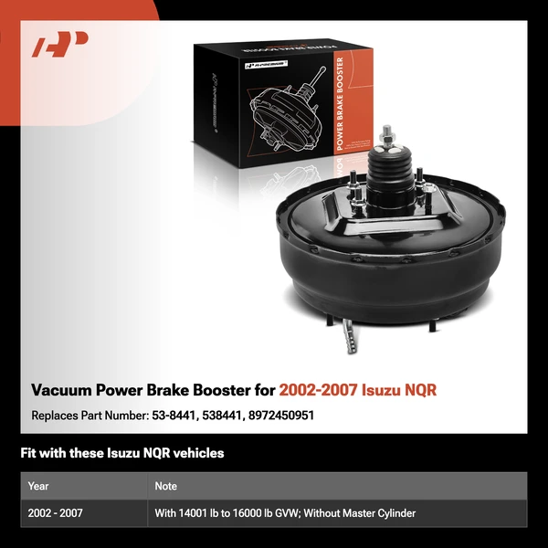 Vacuum Power Brake Booster for 2002-2007 Isuzu NQR