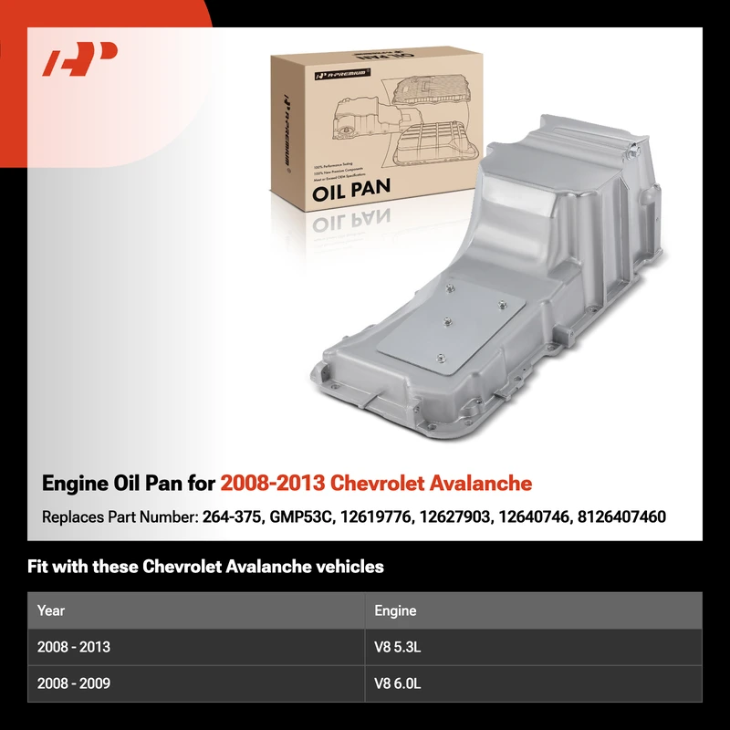 Engine Oil Pan for 2008-2013 Chevrolet Avalanche