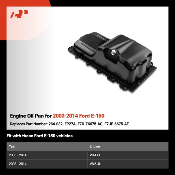 Engine Oil Pan for 2003-2014 Ford E-150