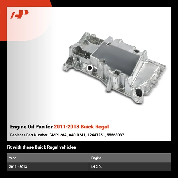 Engine Oil Pan for 2011-2013 Buick Regal