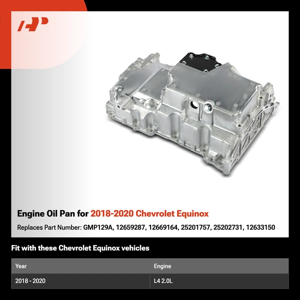 Engine Oil Pan for 2018-2020 Chevrolet Equinox