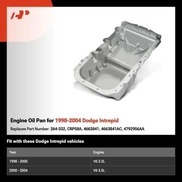 Engine Oil Pan for 1998-2004 Dodge Intrepid