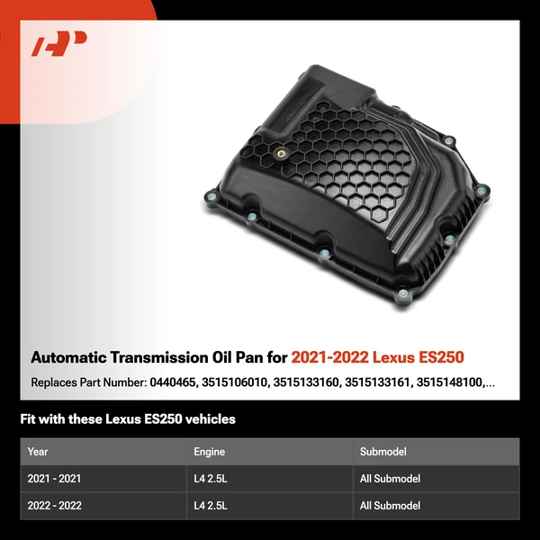 Automatic Transmission Oil Pan for 2021-2022 Lexus ES250