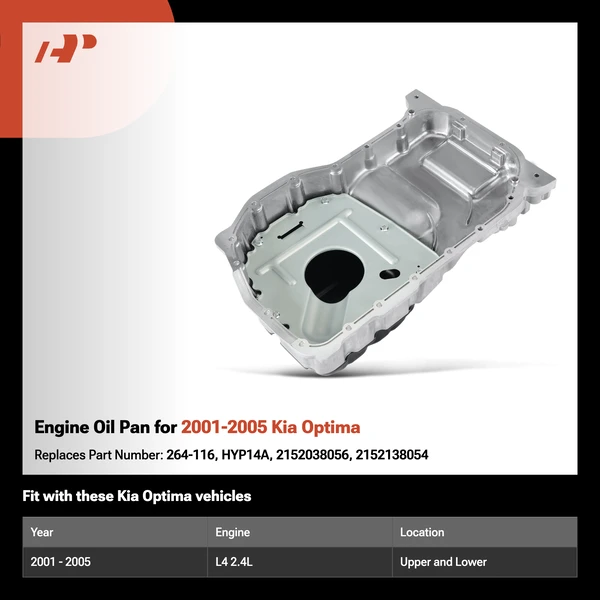 Engine Oil Pan for 2001-2005 Kia Optima