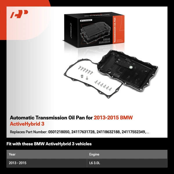 Automatic Transmission Oil Pan for 2013-2015 BMW ActiveHybrid 3