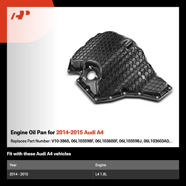 Engine Oil Pan for 2014-2015 Audi A4