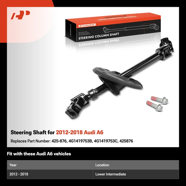 Steering Shaft for 2012-2018 Audi A6