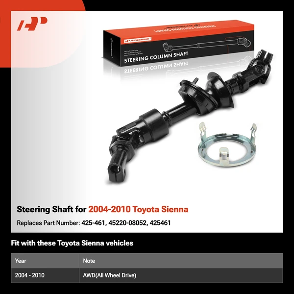 Steering Shaft for 2004-2010 Toyota Sienna