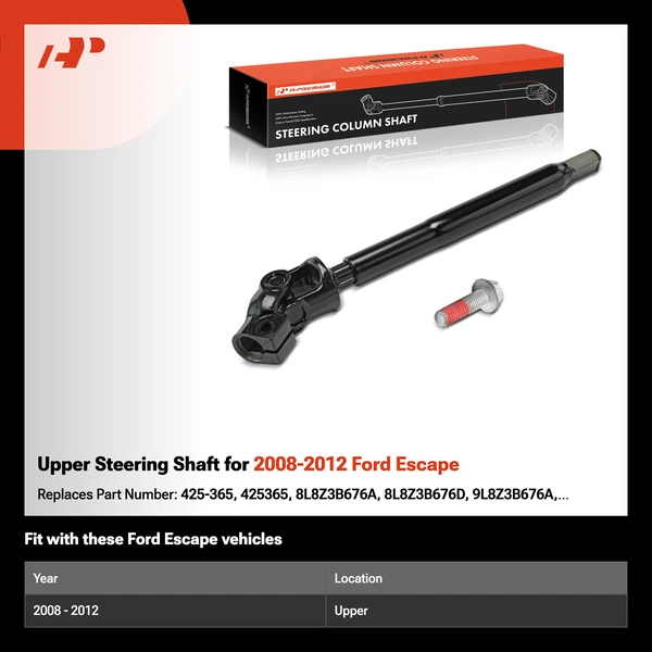 Upper Steering Shaft for 2008-2012 Ford Escape