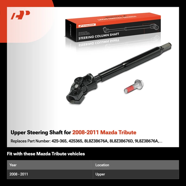 Upper Steering Shaft for 2008-2011 Mazda Tribute