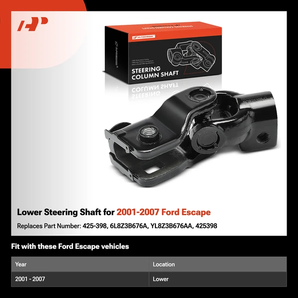 Lower Steering Shaft for 2001-2007 Ford Escape