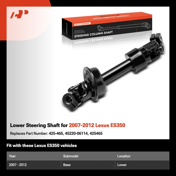 Lower Steering Shaft for 2007-2012 Lexus ES350