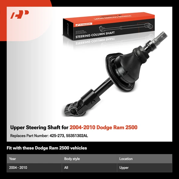 Upper Steering Shaft for 2004-2010 Dodge Ram 2500