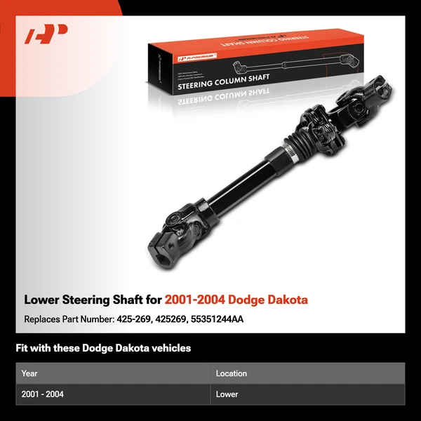 Lower Steering Shaft for 2001-2004 Dodge Dakota